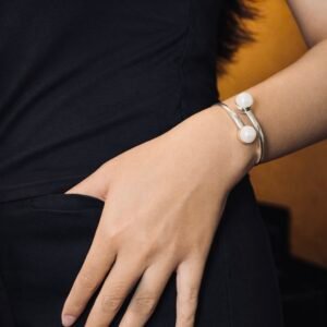 Double Pearl Bangle