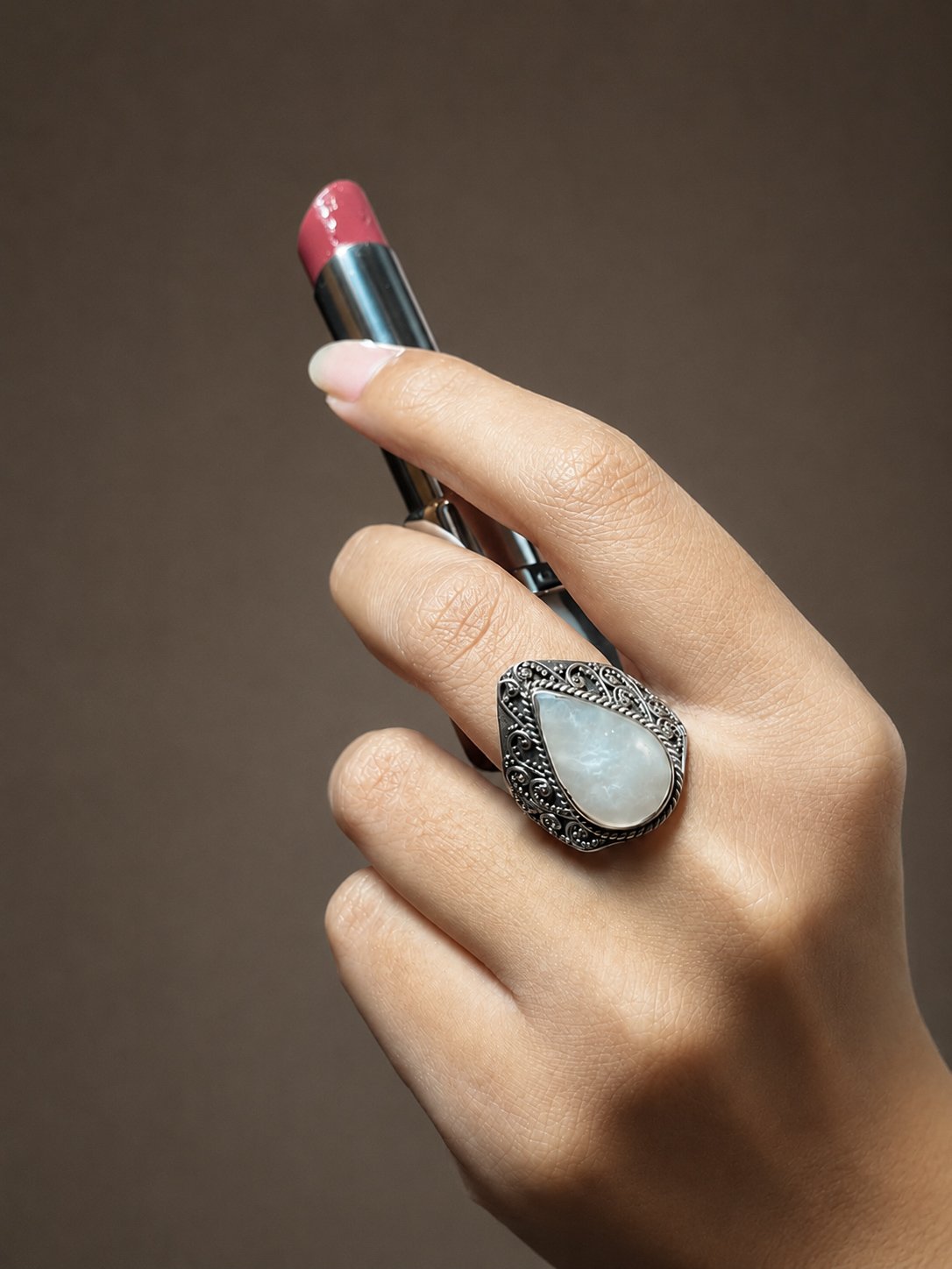 White Tear Ring